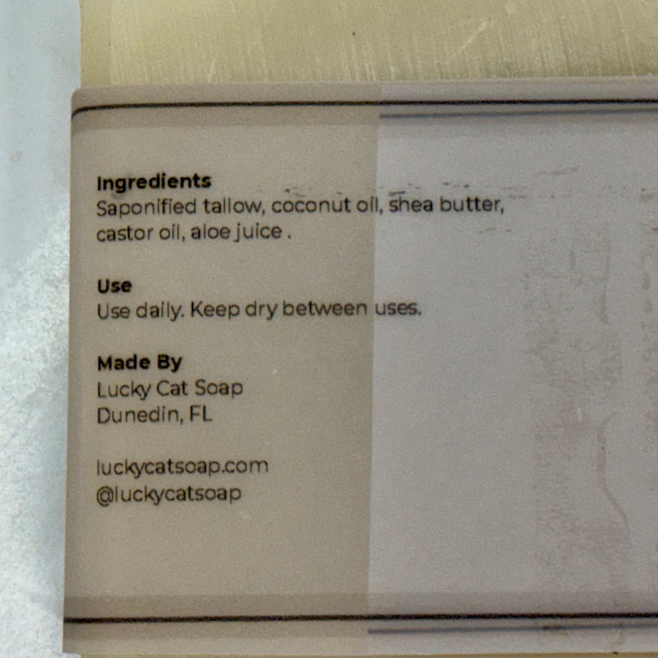 BARE- Tallow Soap with Aloe