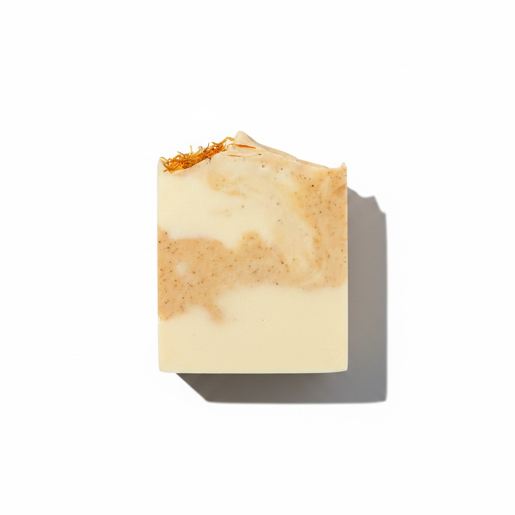 Orange blossom goat milk soap 